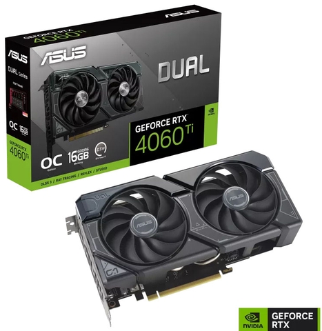 VGA ASUS Dual GeForce RTX 4060Ti OC Edition 16GB GDDR6