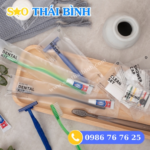 BỘ ĐỒ DÙNG KHÁCH SẠN -AMENITIES 02 (Túi giấy Kraf)