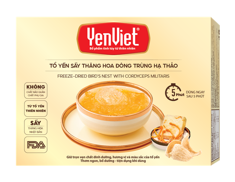 Tổ Yến Sấy Thăng Hoa- Đông Trùng Hạ Thảo [Hộp 1 viên]