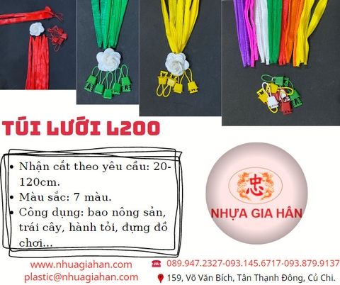 TÚI LƯỚI L200 ĐỰNG NÔNG SẢN - TRÁI CÂY