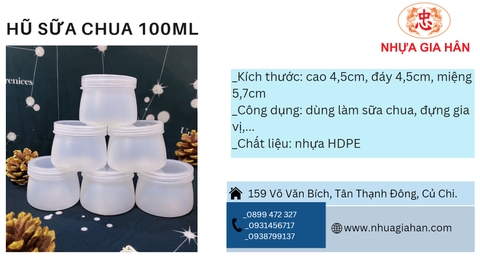 HŨ SỮA CHUA 100ML