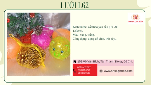 LƯỚI L62 ĐỰNG ĐỒ CHƠI- TRÁI CÂY