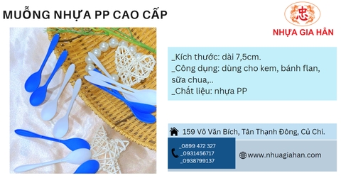 MUỖNG NHỰA PP CAO CẤP