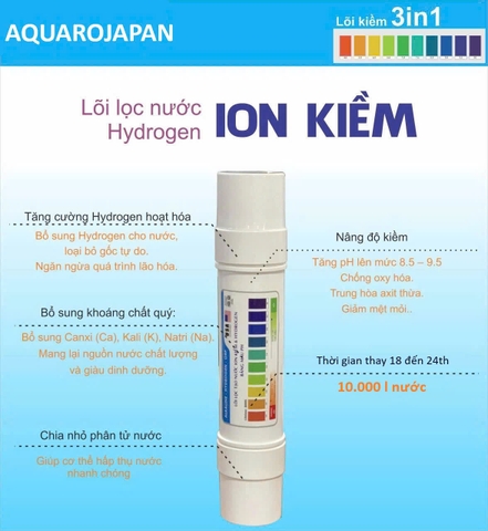 Lõi tạo ion kiềm AQUAROJAPAN