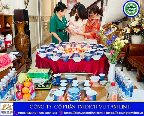 Mâm Cúng Chay Đầy tháng Bé Trai VIP 2 (Miễn Phí Chọn Tone Màu)