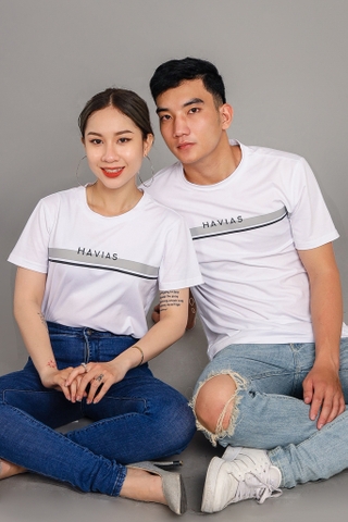 Couple Áo Thun Cotton HAVIAS DLine