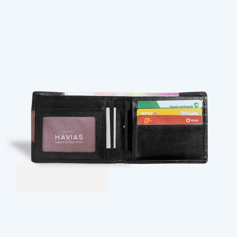 Ví ngang da bò FLAG Wallet
