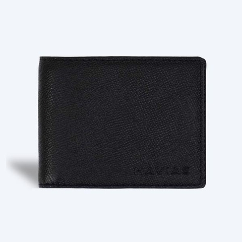 Bóp ví da thật nam nữ HAVIAS Ví ngắn Venus2 Handcrafted Wallet Đen Epsom