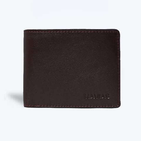 Bóp ví da thật nam nữ HAVIAS Ví ngắn Venus2 Handcrafted Wallet Nâu Sẫm