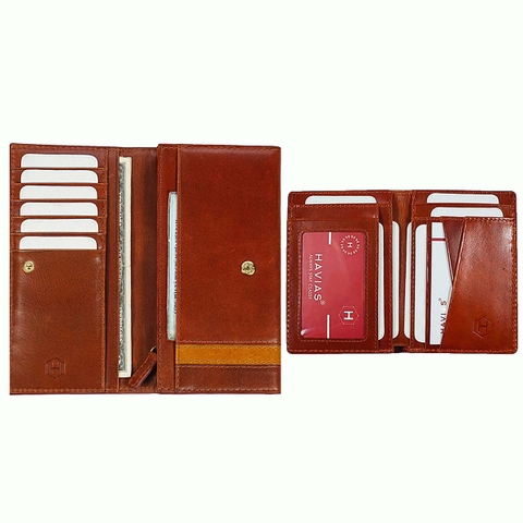 Couple Ví Heyday2 & Verzip2 Handcrafted Wallet Brown
