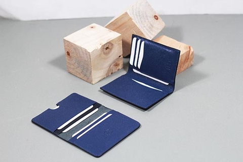 Couple Ví Harp & Gapple Handcrafted Wallet Navy