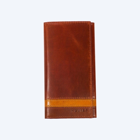 Bóp ví da thật nam nữ HAVIAS Ví Dài The Heyday2 Mini Long Wallet Nâu