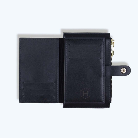 Ví da gấp khoá kéo FOLD