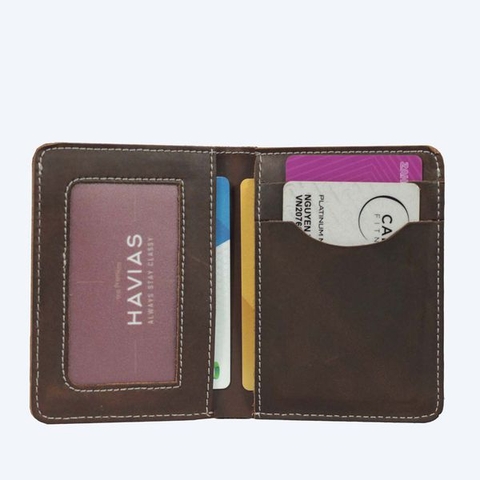 Ví đứng Mini VAMI Handcrafted Wallet Xanh Rêu