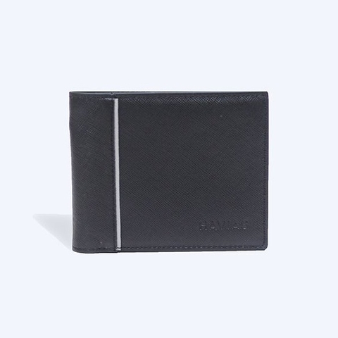 Bóp ví da thật nam nữ HAVIAS Ví da ZIPLINE HAVIAS Handcrafted Wallet Đen