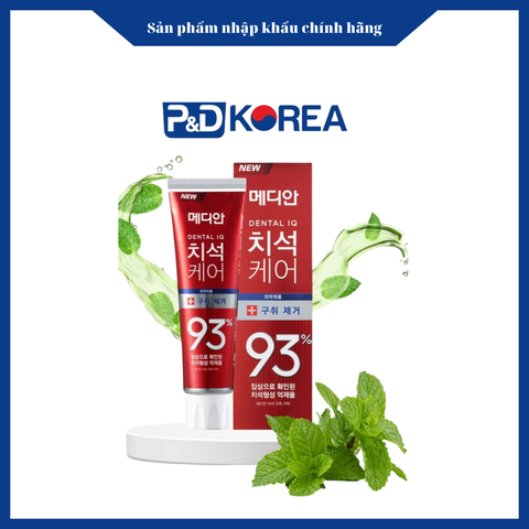 AMORE Kem đánh răng Median đỏ 93 chăm sóc răng chắc khỏe 120g 93% 구취체거 치약