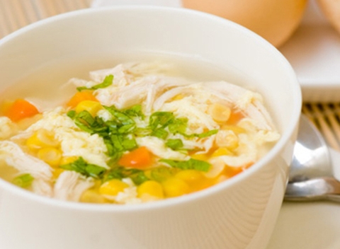 Soup gà ngô non / bát