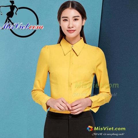 MV052 ÁO SƠ MI OSAN NẸP VÀNG