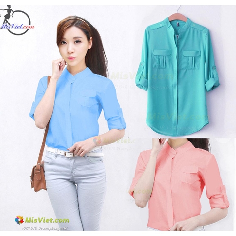 ÁO HỘP HÀN QUỐC .Xanh Biển