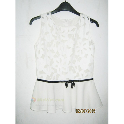 ÁO KIỂU BELLA .Trắng