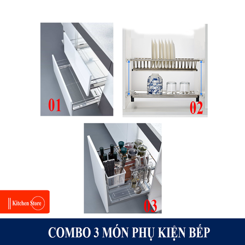 Combo Phụ kiện tủ bếp 3 món nhà bếp