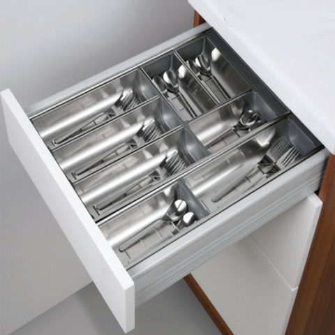 Khay chia ngắn kéo inox mở rộng