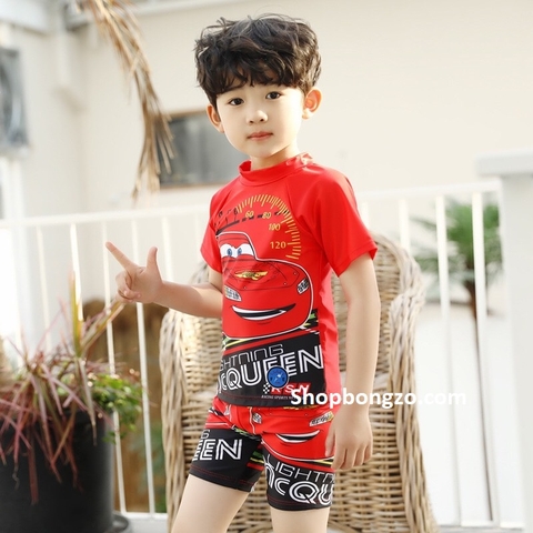 Bộ bơi cộc ô tô Đỏ McQueen