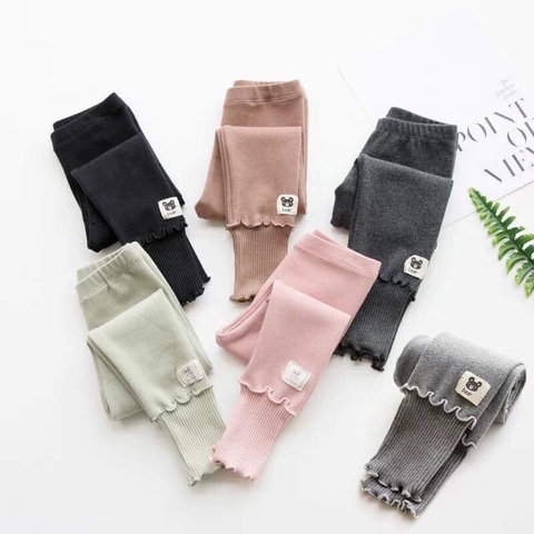 Quần nỉ xám, gấu kẻ, ChongChong, C392