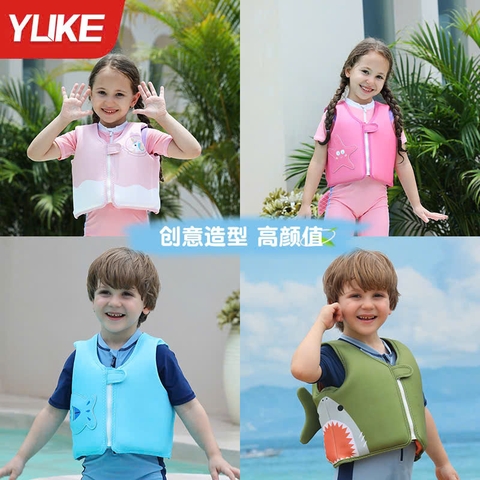 Áo phao bơi cho bé dạng xốp an toàn dưới nước, nhiều hình , YUKE
