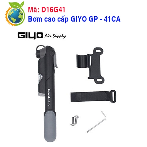 Bơm đa năng bơm mọi loại van xe đạp thể thao, GIYO 41CA - Mã D16G4