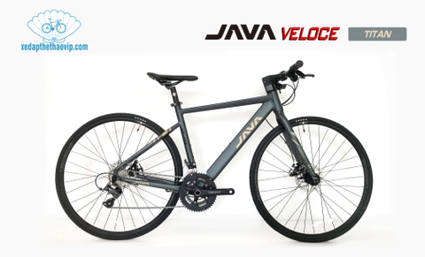 Xe đạp touring JAVA VELOCE: Full Nhôm nhẹ, Group SHIMANO 2x8 tốc độ, phanh đĩa dầu, líp thả, lốp 700x25c. Giá Rẻ Không Lối Thoát