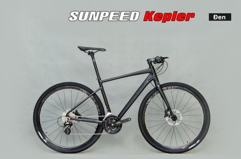 Xe đạp Touring SUNPEED Kepler: Full Nhôm không mối hàn, Phanh dầu, Group SHIMANO M310 3x8 tốc độ, Lốp CST 700x40C