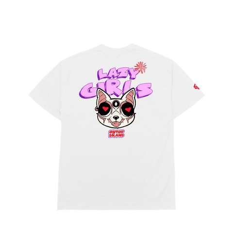 ONTOP Tee Lazy Girl-White