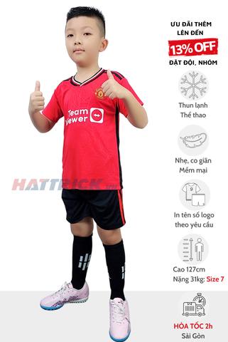 Quần áo bóng đá trẻ em MU Manchester United 2023/24