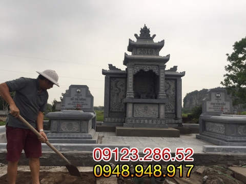 Phần trên đã hoàn thiện của khu lăng mộ