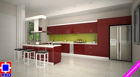 Tủ bếp Acrylic An cường đẹp và hiện đại