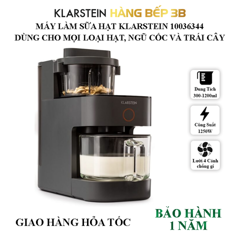 Máy làm sữa hạt Klarstein 1.2L Marcia - 10036344