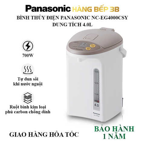 Bình thủy điện Panasonic 4 lít NC-EG4000CSY