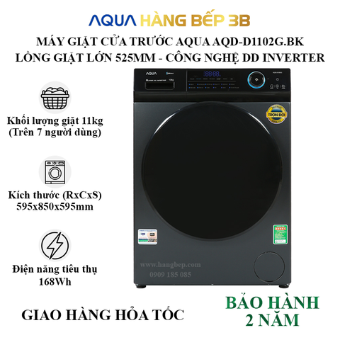 Máy giặt Aqua AQD-D1102G.BK 11kg