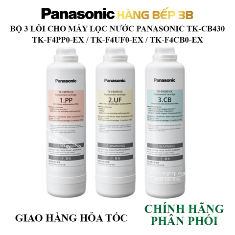 Bộ 3 lõi lọc của máy lọc nước Panasonic TK-CB430-ZEX