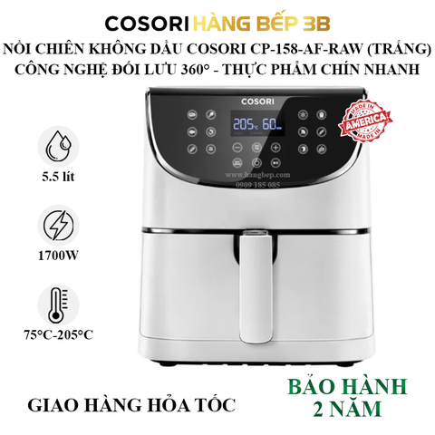 Nồi chiên không dầu Cosori CP-158-AF-RAW 5.5 lít