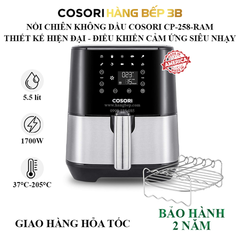 Nồi chiên không dầu Cosori CP-258-RAM 5.5 lít