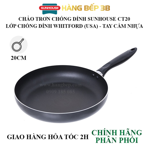 Chảo trơn chống dính Sunhouse CT20