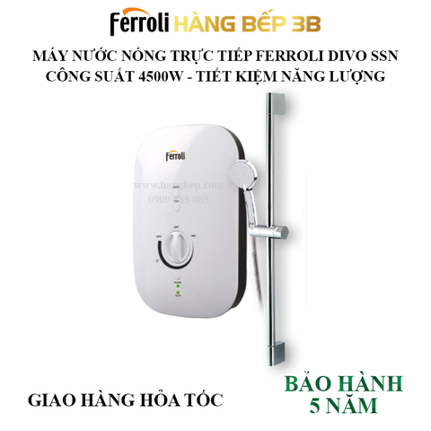 Máy nước nóng trực tiếp Ferroli DIVO SSN 4.5S