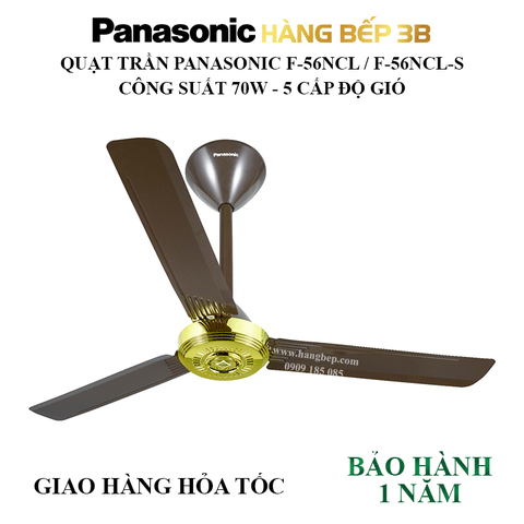 Quạt trần 3 cánh Panasonic F-56NCL