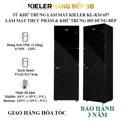 Tủ sấy chén khử trùng làm mát Kieler KL-KM 657