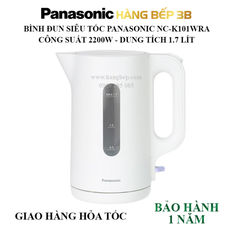 Bình đun siêu tốc Panasonic 1.7 lít NC-K101WRA