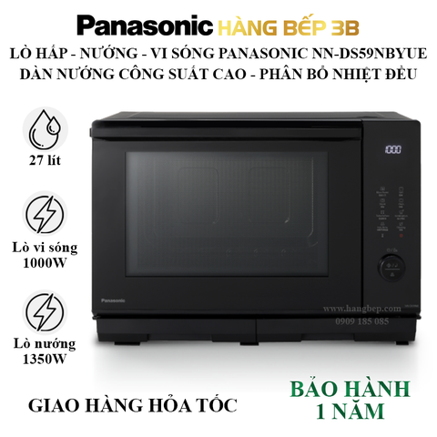 Lò hấp nướng vi sóng đa năng công suất cao Panasonic NN-DS59NBYUE