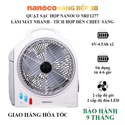 Quạt sạc điện Nanoco NRF1277