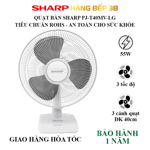 Quạt bàn Sharp PJ-T40MV-LG 55W